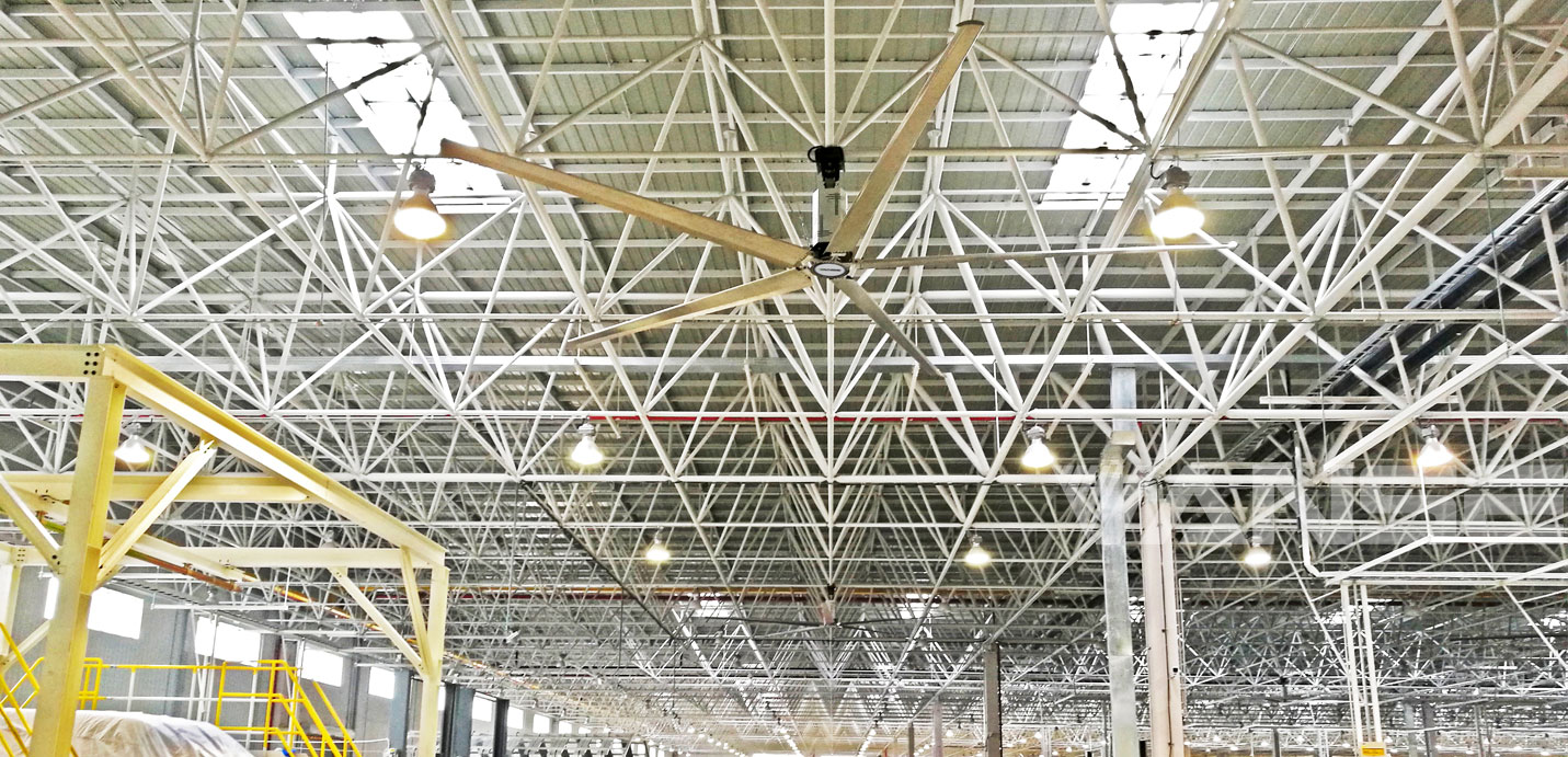 上汽集團(tuán)工業(yè)大風(fēng)扇通風(fēng)降溫